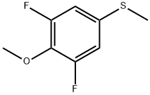 1,3-Difluoro-2-methoxy-5-(methylthio)benzene Structure