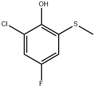 2-Chloro-4-fluoro-6-(methylthio)phenol Structure