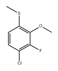 (4-Chloro-3-fluoro-2-methoxyphenyl)(methyl)sulfane Structure