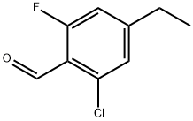 2-chloro-4-ethyl-6-fluorobenzaldehyde Structure