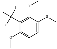 1,3-Dimethoxy-4-(methylthio)-2-(trifluoromethyl)benzene Structure