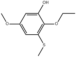 2-Ethoxy-5-methoxy-3-(methylthio)phenol Structure