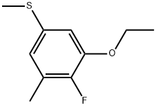 (3-Ethoxy-4-fluoro-5-methylphenyl)(methyl)sulfane Structure