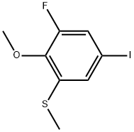 1-Fluoro-5-iodo-2-methoxy-3-(methylthio)benzene Structure