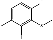 (6-fluoro-2-iodo-3-methylphenyl)(methyl)sulfane Structure