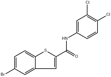 5-Bromo-N-(3,4-dichlorophenyl)benzo[b]thiophene-2-carboxamide Structure