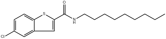 5-chloro-N-nonylbenzo[b]thiophene-2-carboxamide Structure