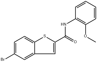 5-Bromo-N-(2-methoxyphenyl)benzo[b]thiophene-2-carboxamide Structure