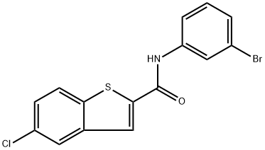 N-(3-Bromophenyl)-5-chlorobenzo[b]thiophene-2-carboxamide Structure