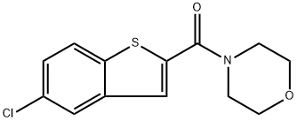 (5-Chlorobenzo[b]thien-2-yl)-4-morpholinylmethanone Structure