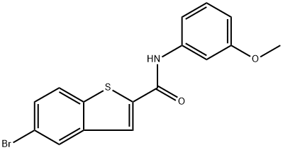 5-Bromo-N-(3-methoxyphenyl)benzo[b]thiophene-2-carboxamide Structure