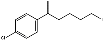 1-Chloro-4-(5-iodo-1-methylenepentyl)benzene Structure