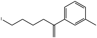 1-(5-Iodo-1-methylenepentyl)-3-methylbenzene Structure