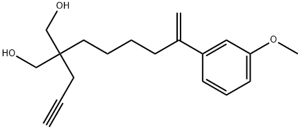 2-[5-(3-Methoxyphenyl)-5-hexen-1-yl]-2-(2-propyn-1-yl)-1,3-propanediol Structure