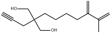 2-(6-Methyl-5-methylene-6-hepten-1-yl)-2-(2-propyn-1-yl)-1,3-propanediol Structure