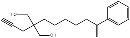 2-(6-Phenyl-6-hepten-1-yl)-2-(2-propyn-1-yl)-1,3-propanediol Structure