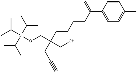 4-Methyl-η-methylene-β-2-propyn-1-yl-β-[[[tris(1-methylethyl)silyl]oxy]methyl]benzeneheptanol Structure