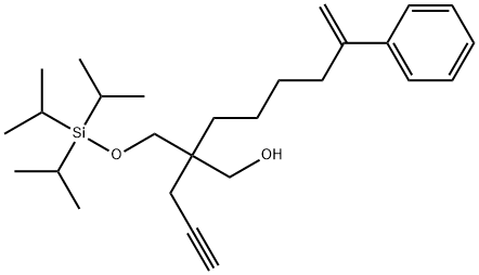 η-Methylene-β-2-propyn-1-yl-β-[[[tris(1-methylethyl)silyl]oxy]methyl]benzeneheptanol Structure