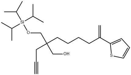 η-Methylene-β-2-propyn-1-yl-β-[[[tris(1-methylethyl)silyl]oxy]methyl]-2-thiopheneheptanol Structure