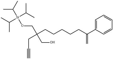 θ-Methylene-β-2-propyn-1-yl-β-[[[tris(1-methylethyl)silyl]oxy]methyl]benzeneoctanol Structure