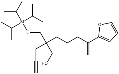 ζ-Methylene-β-2-propyn-1-yl-β-[[[tris(1-methylethyl)silyl]oxy]methyl]-2-furanhexanol Structure