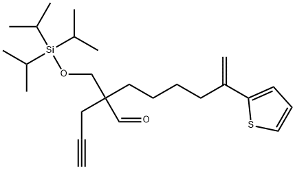 ζ-Methylene-α-2-propyn-1-yl-α-[[[tris(1-methylethyl)silyl]oxy]methyl]-2-thiopheneheptanal Structure