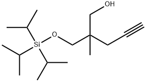 2-Methyl-2-[[[tris(1-methylethyl)silyl]oxy]methyl]-4-pentyn-1-ol Structure