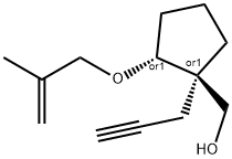 rel-(1R,2R)-2-[(2-Methyl-2-propen-1-yl)oxy]-1-(2-propyn-1-yl)cyclopentanemethanol Structure