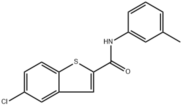 5-Chloro-N-(3-methylphenyl)benzo[b]thiophene-2-carboxamide Structure