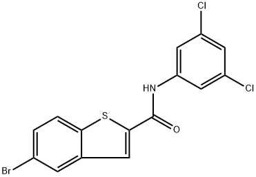 5-Bromo-N-(3,5-dichlorophenyl)benzo[b]thiophene-2-carboxamide Structure