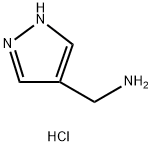1H-Pyrazole-4-methanamine, hydrochloride (1:4) Structure