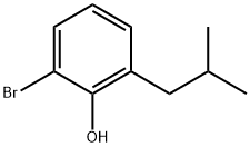 2-Bromo-6-(2-methylpropyl)phenol Structure