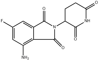 4-amino-2-(2,6-dioxopiperidin-3-yl)-6-fluoroisoindoline-1,3-dione Structure