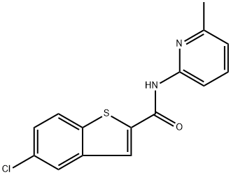 5-Chloro-N-(6-methyl-2-pyridinyl)benzo[b]thiophene-2-carboxamide Structure