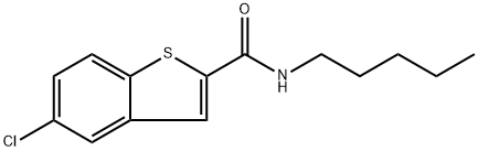 5-Chloro-N-pentylbenzo[b]thiophene-2-carboxamide Structure