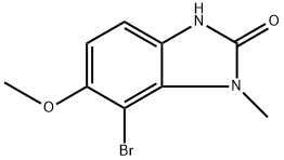 7-Bromo-6-methoxy-1-methyl-1,3-dihydro-2H-benzo[d]imidazol-2-one Structure