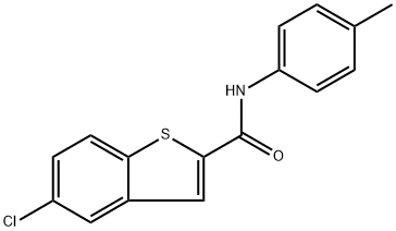 5-Chloro-N-(4-methylphenyl)benzo[b]thiophene-2-carboxamide Structure