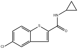 5-Chloro-N-cyclopropylbenzo[b]thiophene-2-carboxamide Structure