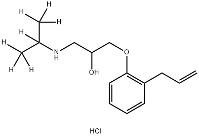 Alprenolol-d7 hydrochloride Structure