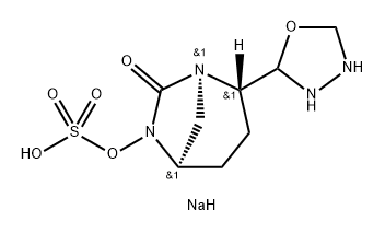 Sulfuric acid, mono[(1R,2S,5R)-2-(1,3,4-
oxadiazolidin-2-yl)-7-oxo-1,6-diazabicyclo
[3.2.1]oct-6-yl] ester, sodium salt (1:1), rel Structure