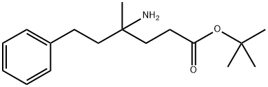 tert-Butyl 4-amino-4-methyl-6-phenylhexanoate Structure