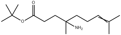 tert-Butyl 4-amino-4,8-dimethylnon-7-enoate Structure