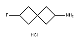 Spiro[3.3]heptan-2-amine, 6-fluoro-, hydrochloride (1:1) Structure
