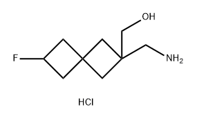 2-(aminomethyl)-6-fluorospiro[3.3]heptan-2-yl]me thanol hydrochloride Structure