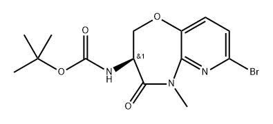 (S)-tert-Butyl (7-bromo-5-methyl-4-oxo-2,3,4,5-tetrahydropyrido[3,2-b][1,4]oxazepin-3-yl)carbamate Structure