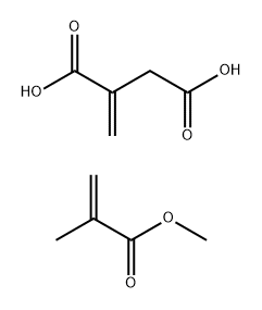 Butanedioic acid, methylene-, polymer with methyl 2-methyl -2-propanoate Structure