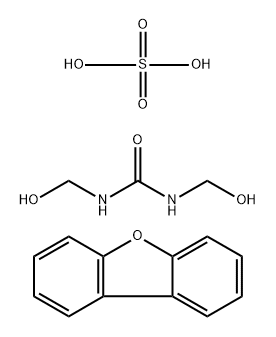 Urea, 1,3-bis(hydroxymethyl)-, polymer with dibenzofuran and sulfuric acid (8CI) 구조식 이미지