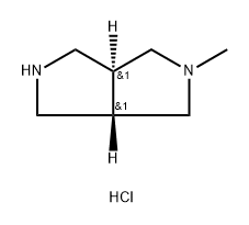 trans-2-Methyl-octahydro-pyrrolo[3,4-c]pyrrole dihydrochloride Structure