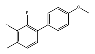 2,3-Difluoro-4'-methoxy-4-methyl-1,1'-biphenyl 구조식 이미지