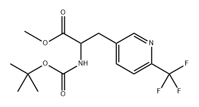 methyl 2-((tert-butoxycarbonyl)amino)-3-(6-(trifluoromethyl)pyridin-3-yl)propanoate Structure